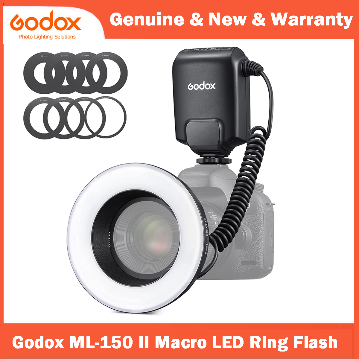 Macro Photography Lighting Kit - 【KR&MX】Godox ML150 II Macro Ring Flash
