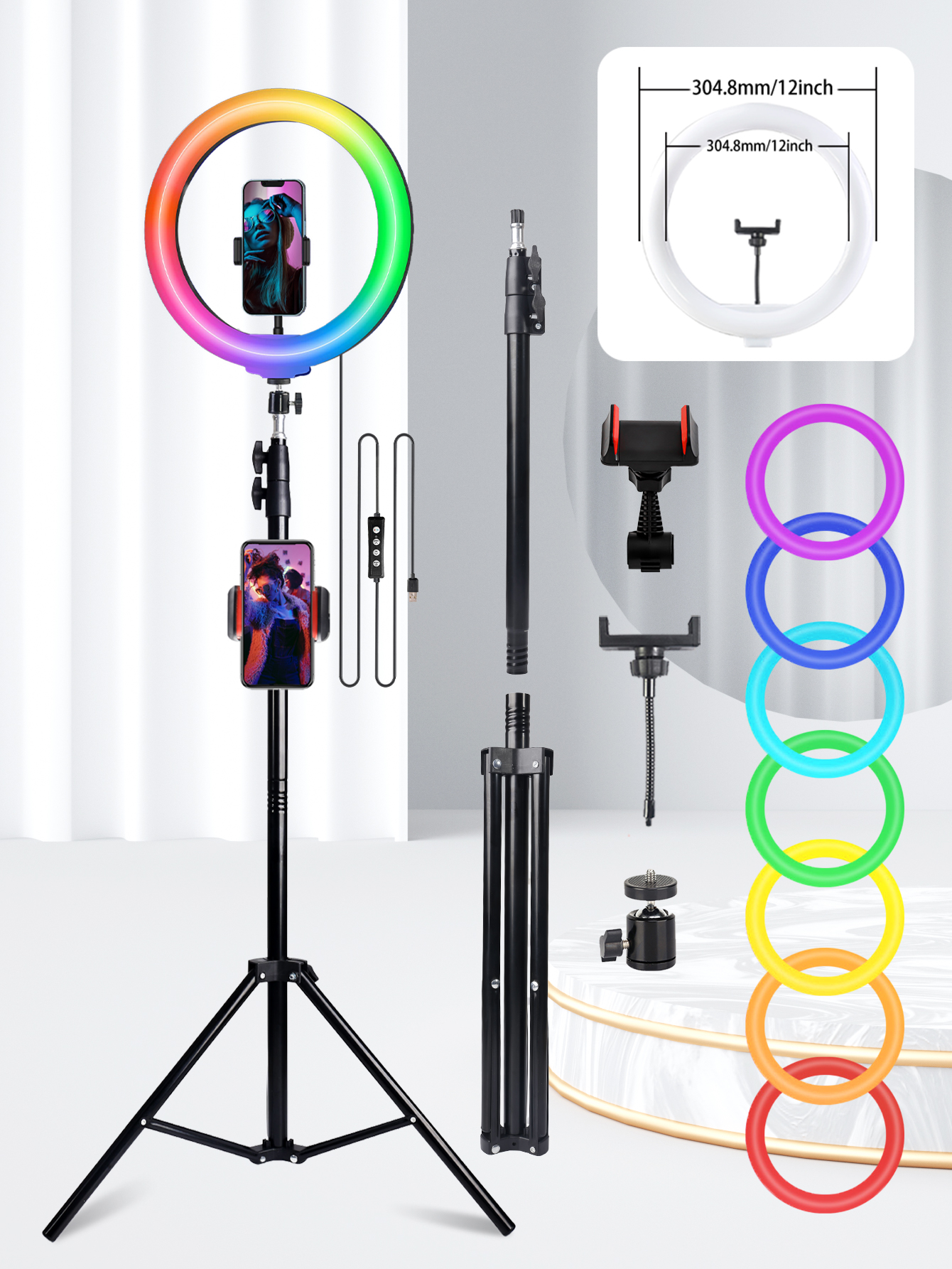 Photography Lighting Wand - A 10 Inch Professional Selfie Ring