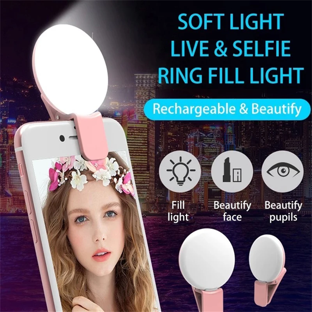 Photography Lighting Wand - Portable Ring Light Clip Portable Mobile