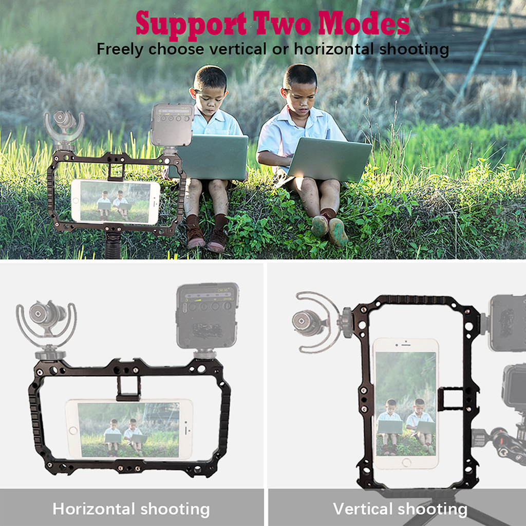 Universal Metal Phone Cage Rig - Photography Lighting Rig recensie en prijs