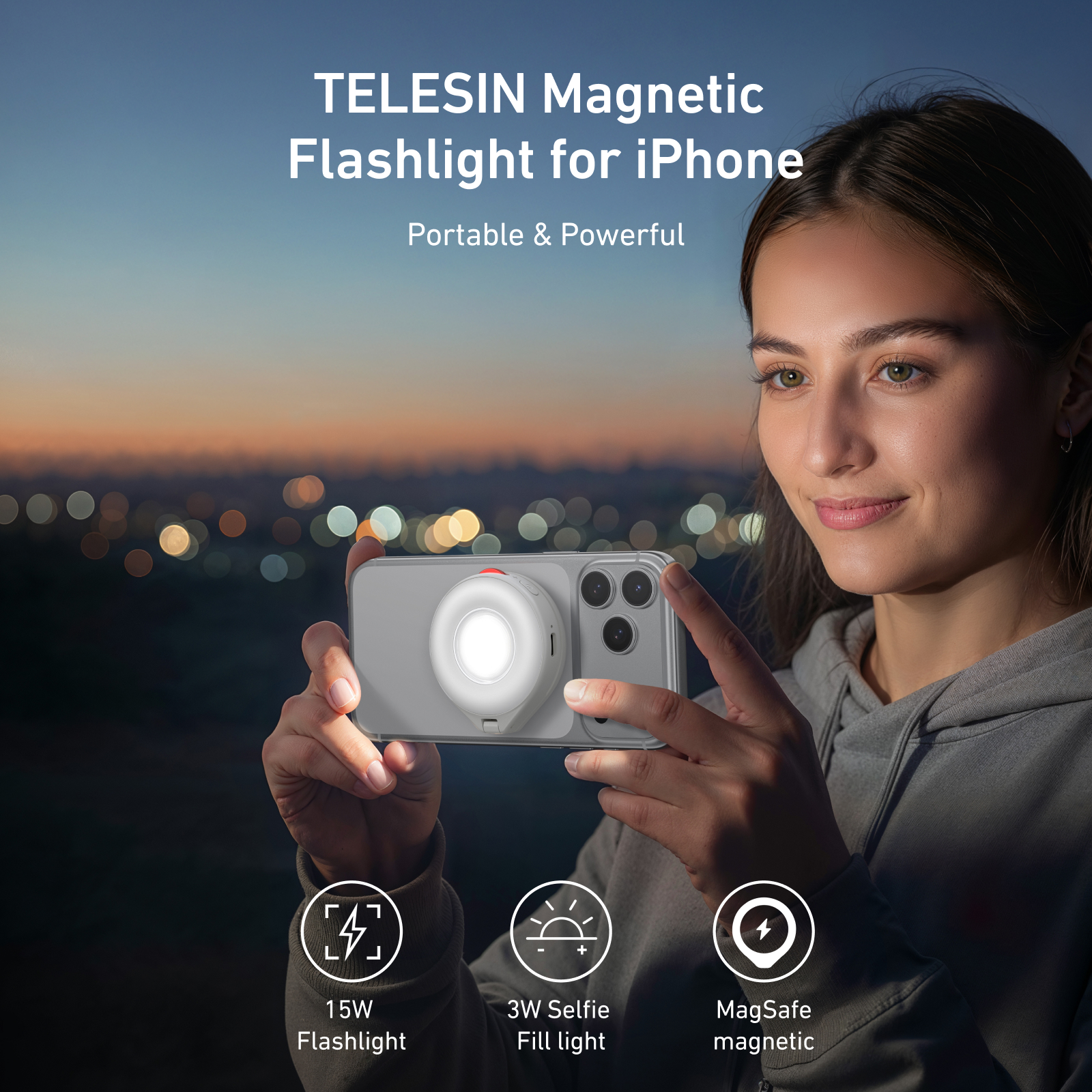 TELESIN Magnetic Flash light S - Photography Lighting Brands recensie en prijs