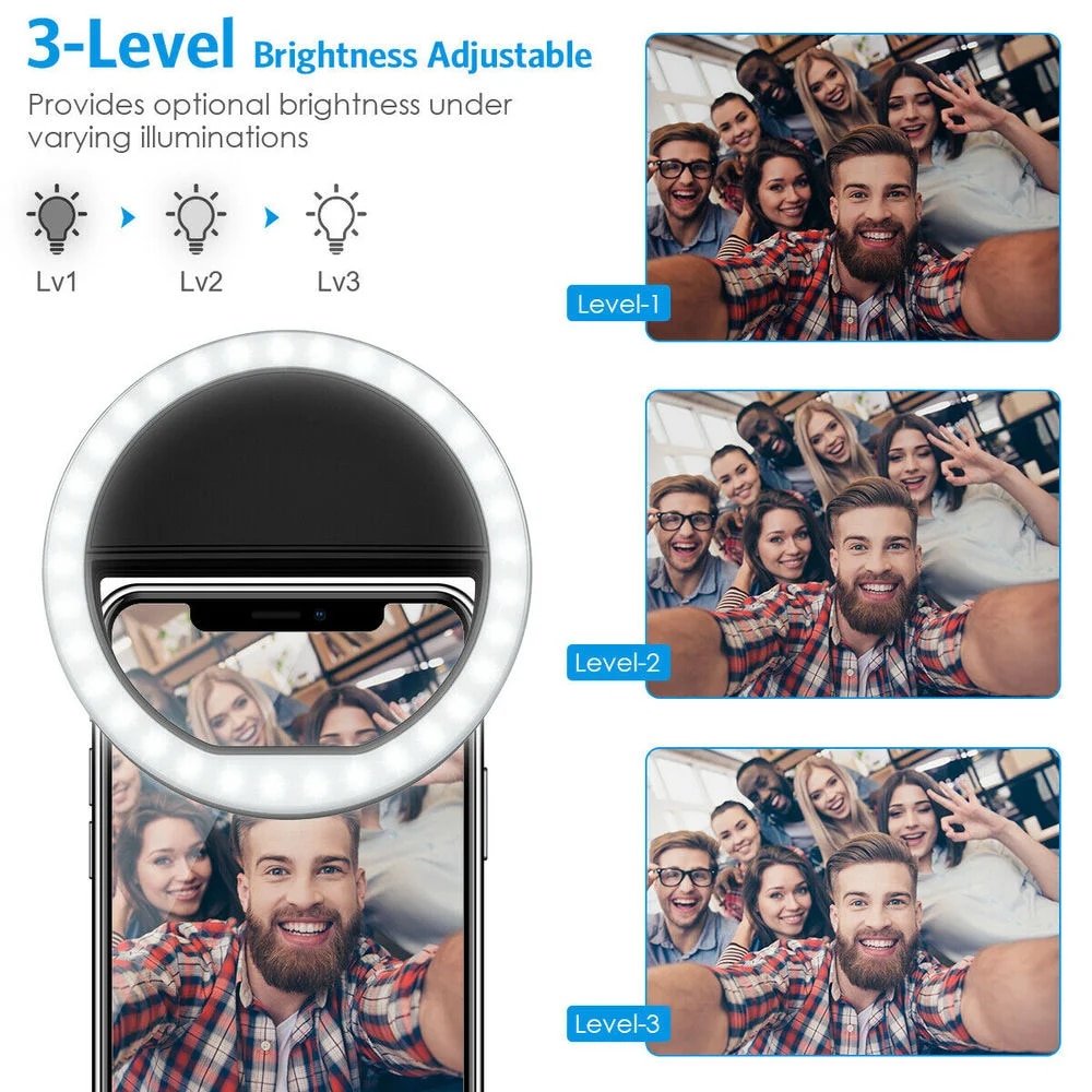 USB Rechargeable LED Selfie Ri - Photography Lighting And Background recensie en prijs