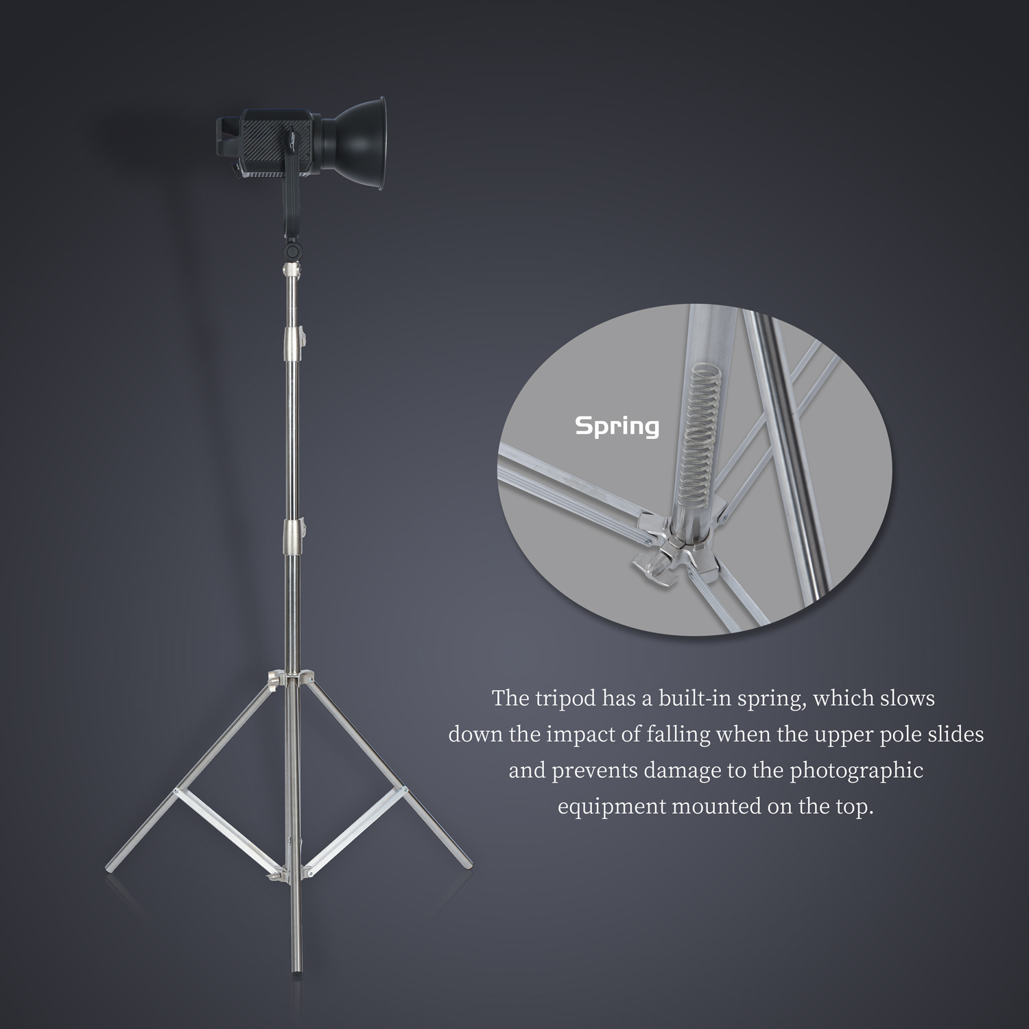 SH 2.8M Stainless Steel Light  - Photography Lighting And Background recensie en prijs