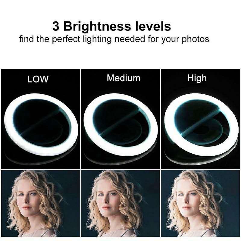 LED Selfie Ring Light 3 Level  - Photography Lighting Flash recensie en prijs