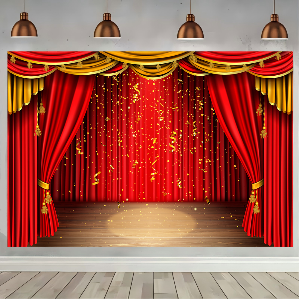 Red Theater Curtain Party Back - Photography Lighting And Background recensie en prijs