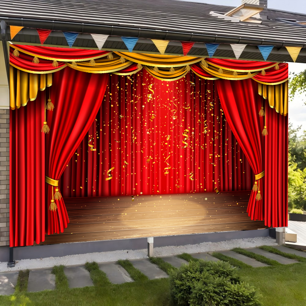 Red Theater Curtain Party Back - Photography Lighting And Background recensie en prijs