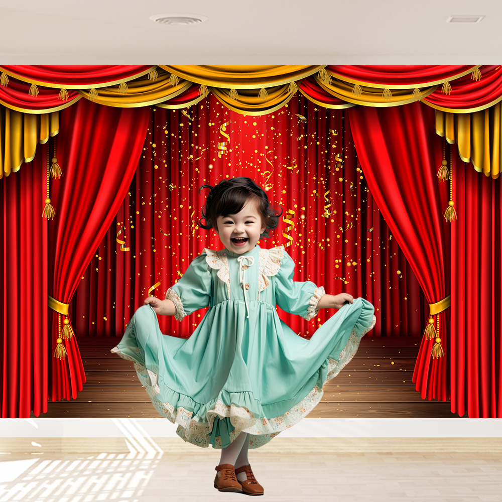 Red Theater Curtain Party Back - Photography Lighting And Background recensie en prijs