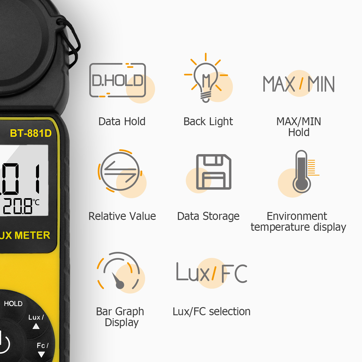 Digital Lux Meter 400,000 Lux  - Photography Lighting Meter recensie en prijs