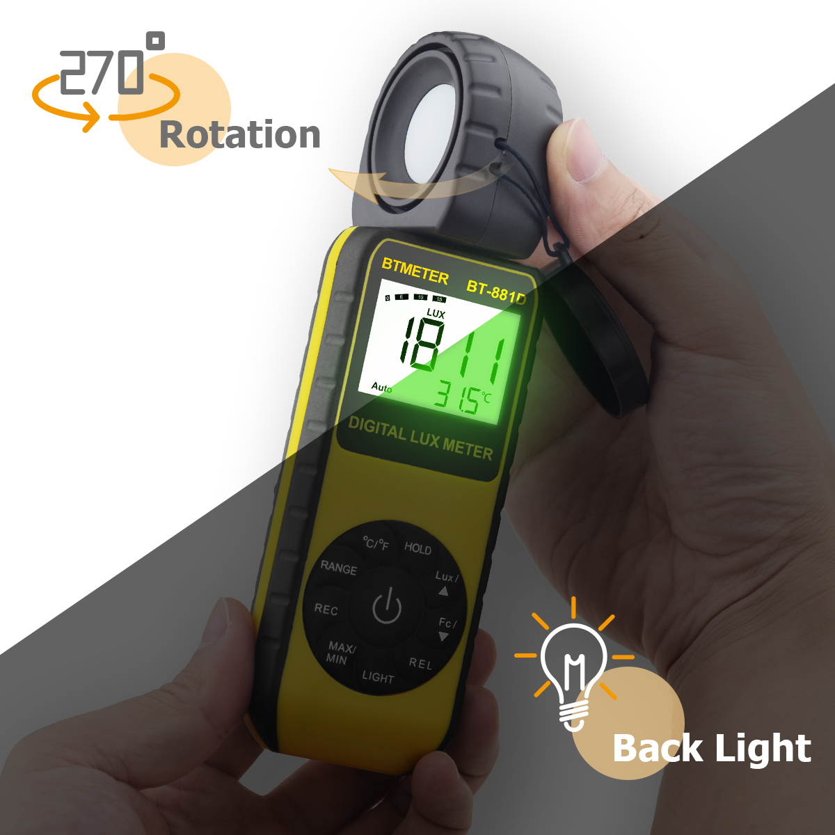 Digital Lux Meter 400,000 Lux  - Photography Lighting Meter recensie en prijs