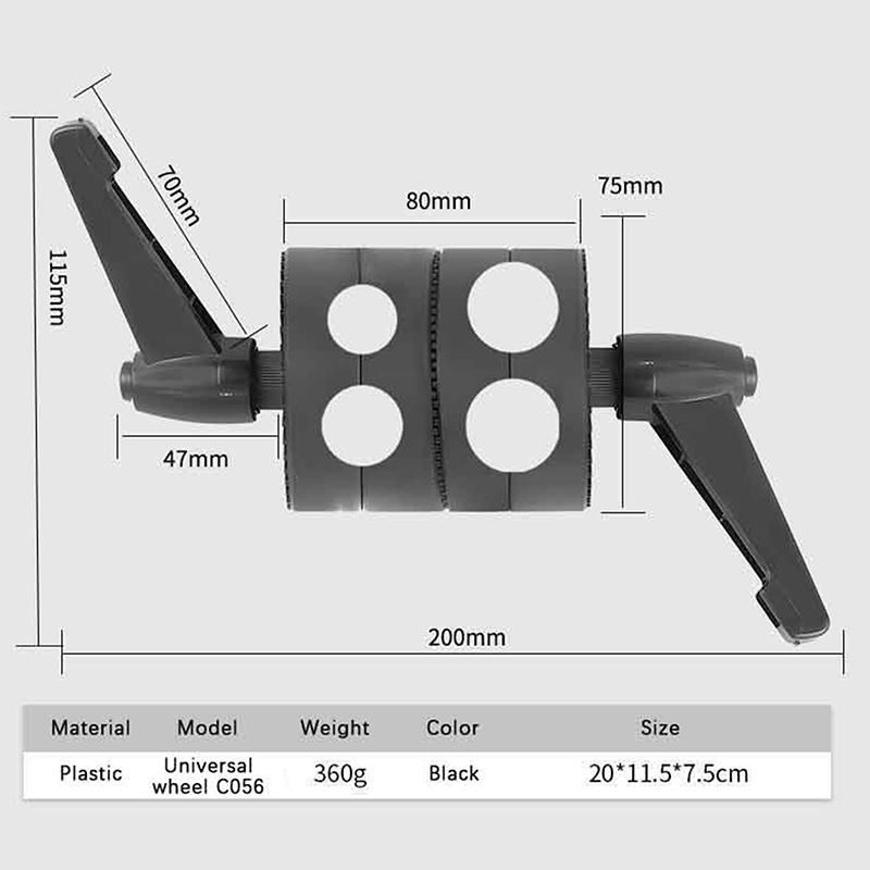 1Pc ABS Swivel Single/Double H - Reflector Arm Clamp recensie en prijs