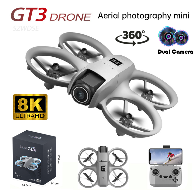 NEW GT3 Mini Foldable Drone Wi - Photography Lighting Position recensie en prijs