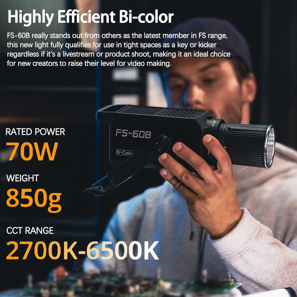 Nanlite FS-60B 70W Bi-color Sp - Photography Lighting Wireless recensie en prijs