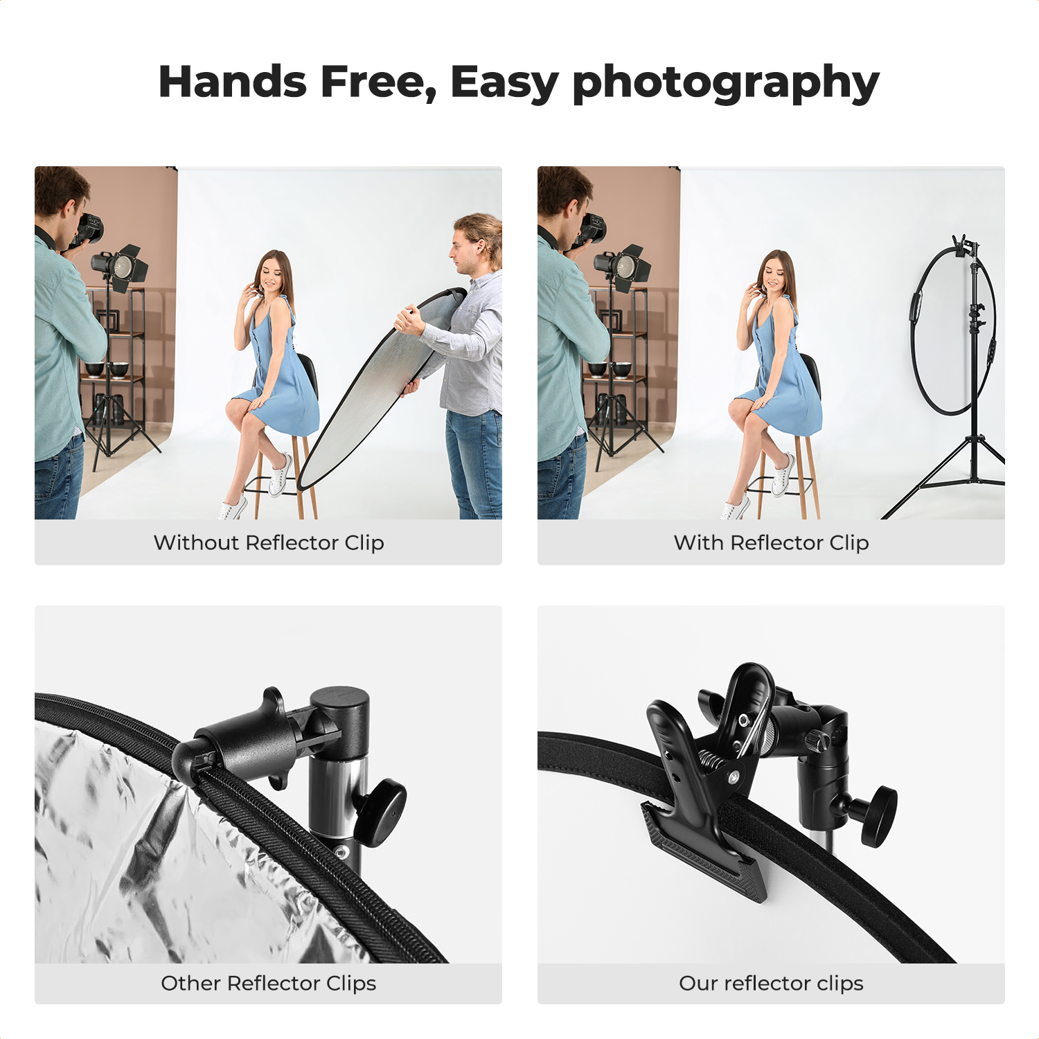 K&F CONCEPT Reflector Clip Hol - Reflector Arm Clamp recensie en prijs