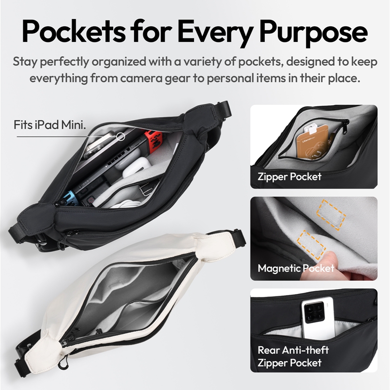 Ulanzi HMN1 Lunar Sling Bag Wh - Photography Lighting Devices recensie en prijs