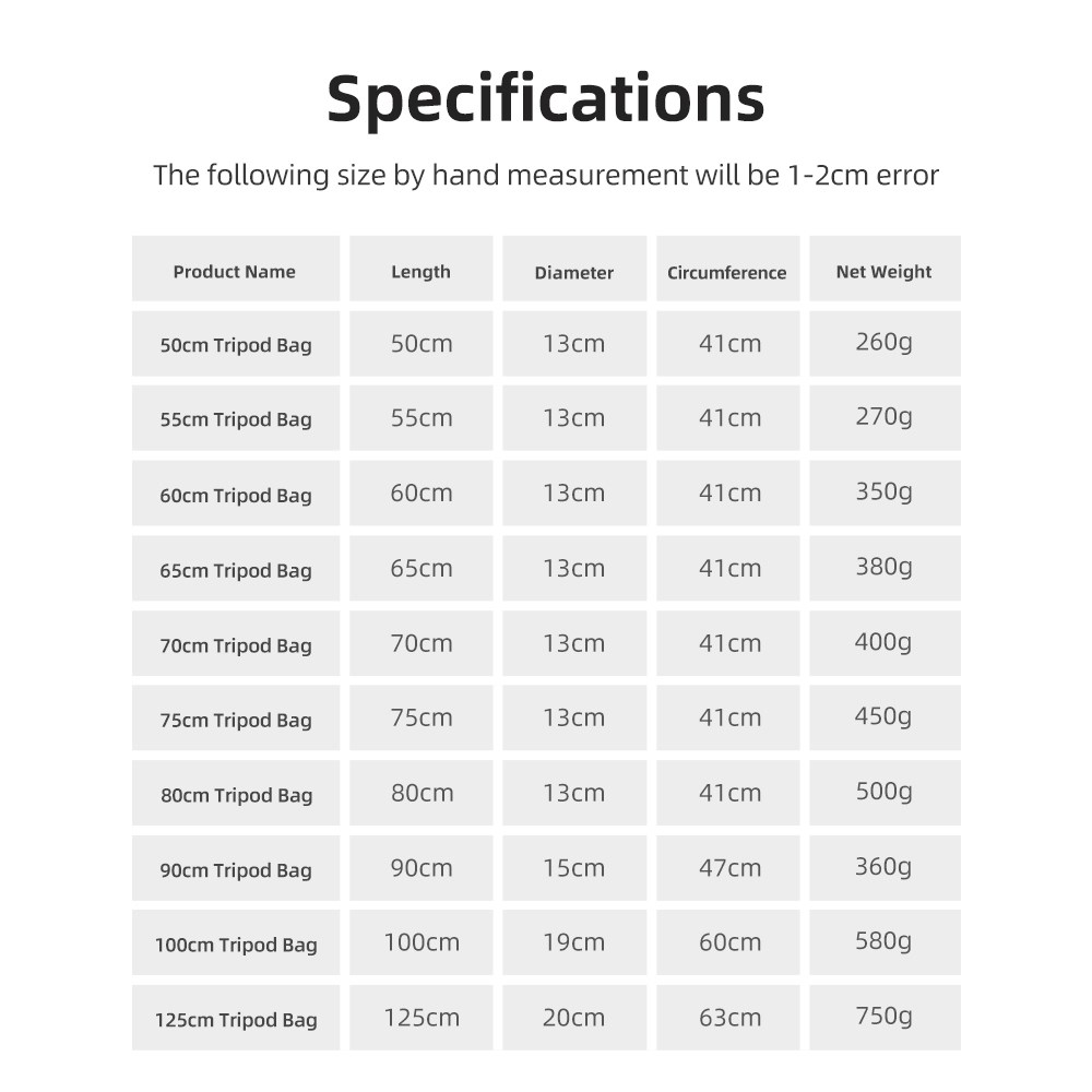 55/60/65/70/75/80/100/125cm Pa - Photography Lighting Devices recensie en prijs