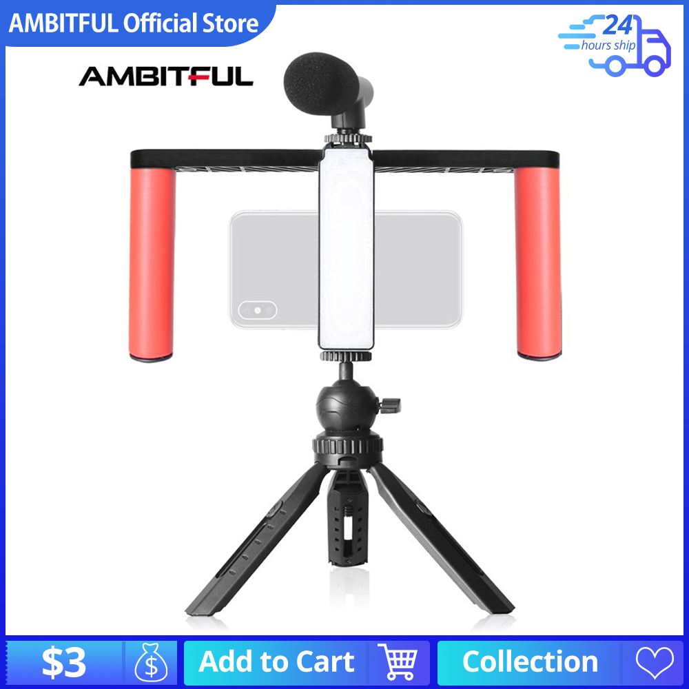 Smartphone Video Rig Hand Grip - Photography Lighting Rig recensie en prijs