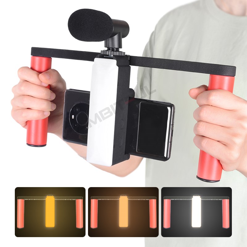 Smartphone Video Rig Hand Grip - Photography Lighting Rig recensie en prijs