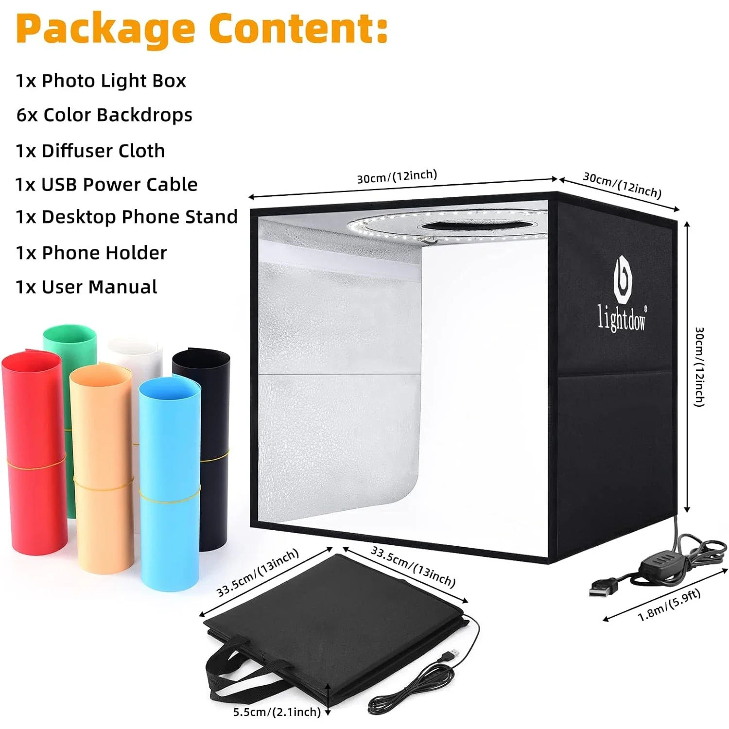 Lightdow Dimmable Photo Box LE - Photography Lighting And Background recensie en prijs