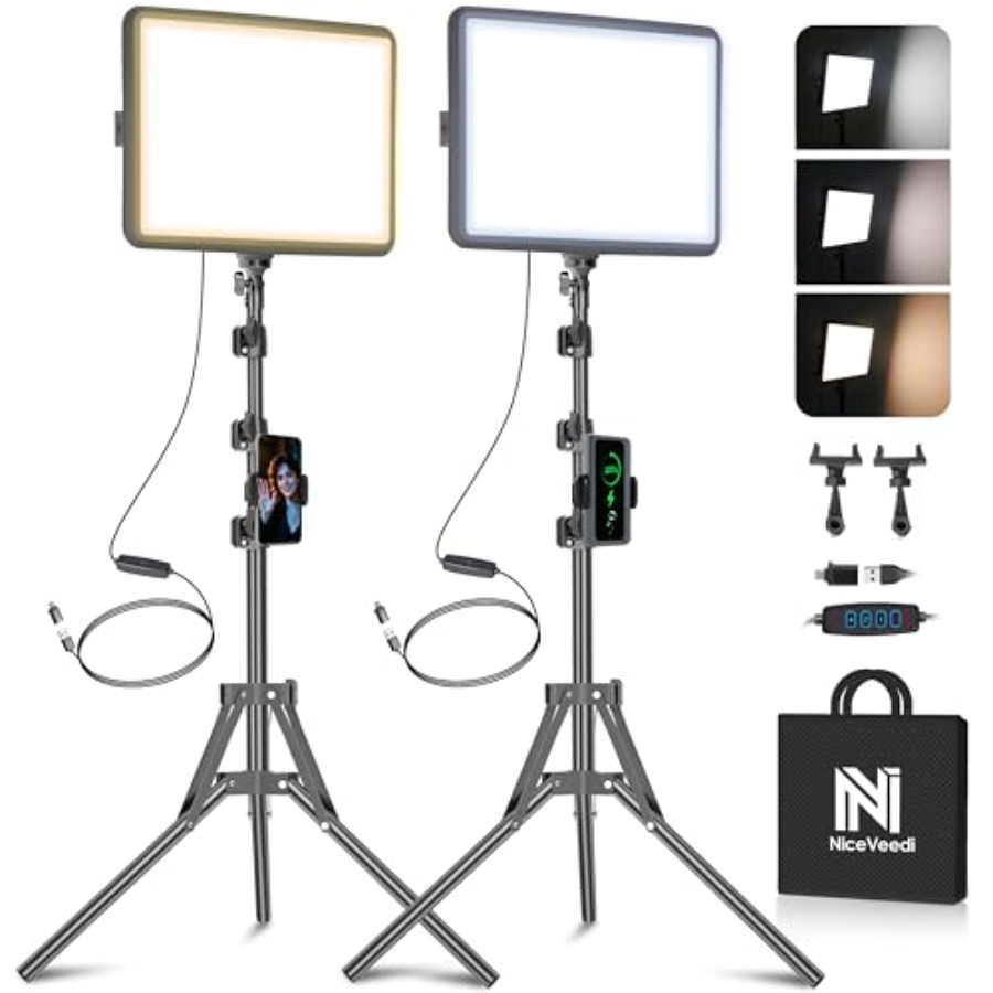 2-Pack LED Video Light Kit, St - Photography Lighting Wireless recensie en prijs