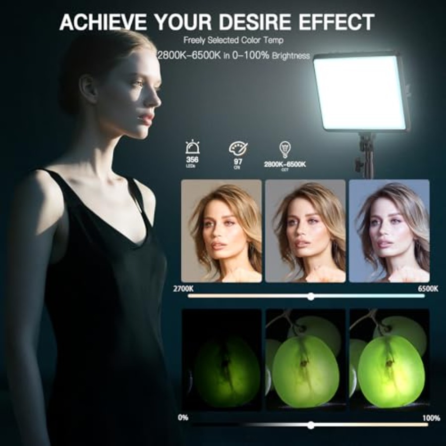 2-Pack LED Video Light Kit, St - Photography Lighting Wireless recensie en prijs