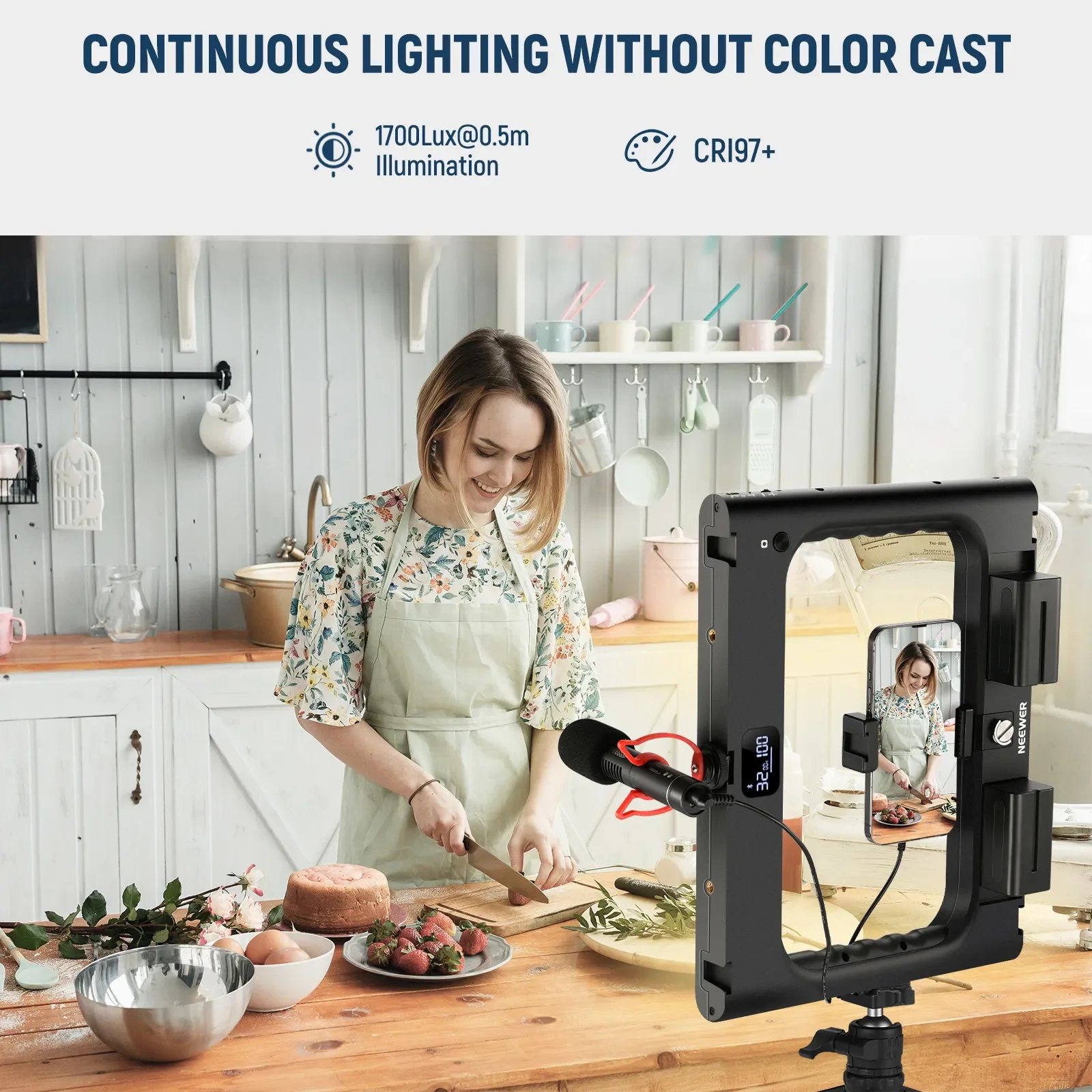 NEEWER A111 II Smartphone Vide - Photography Lighting Rig recensie en prijs