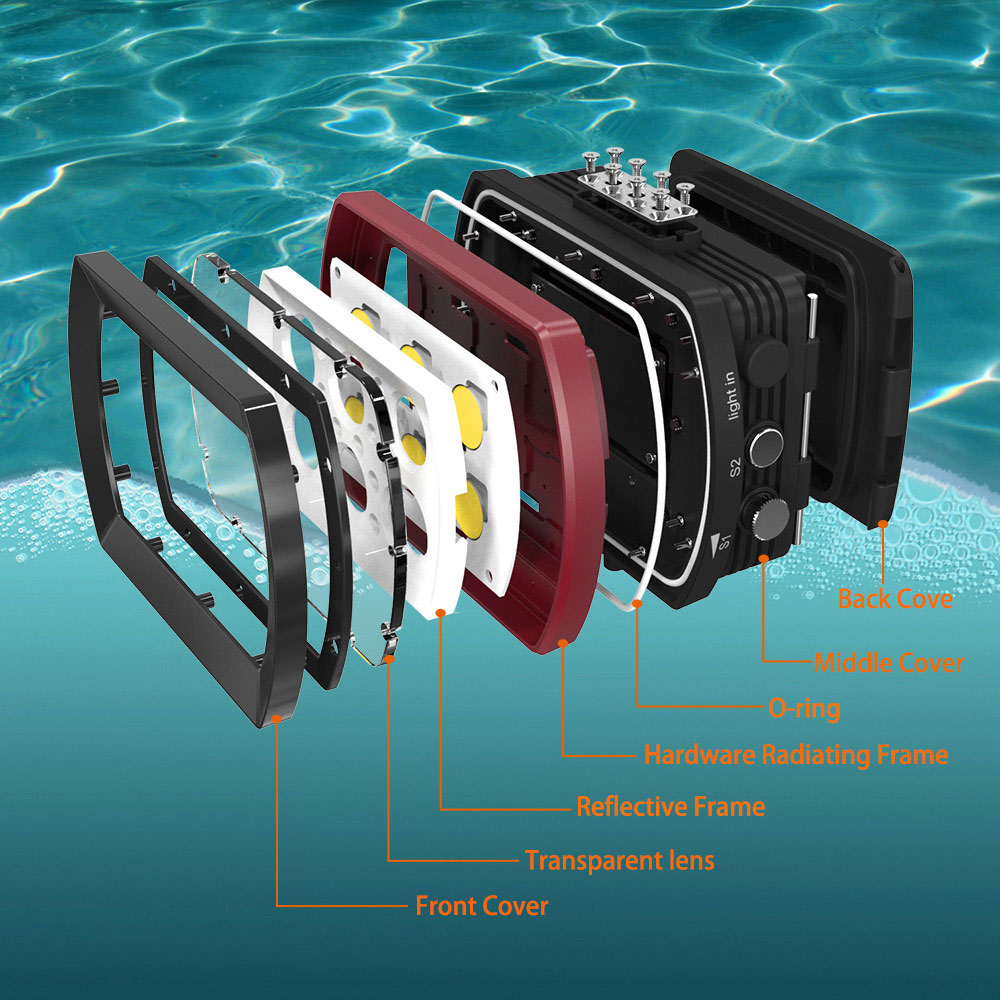 Seafrogs Aluminum LED Diving L - Photography Lighting Brands recensie en prijs