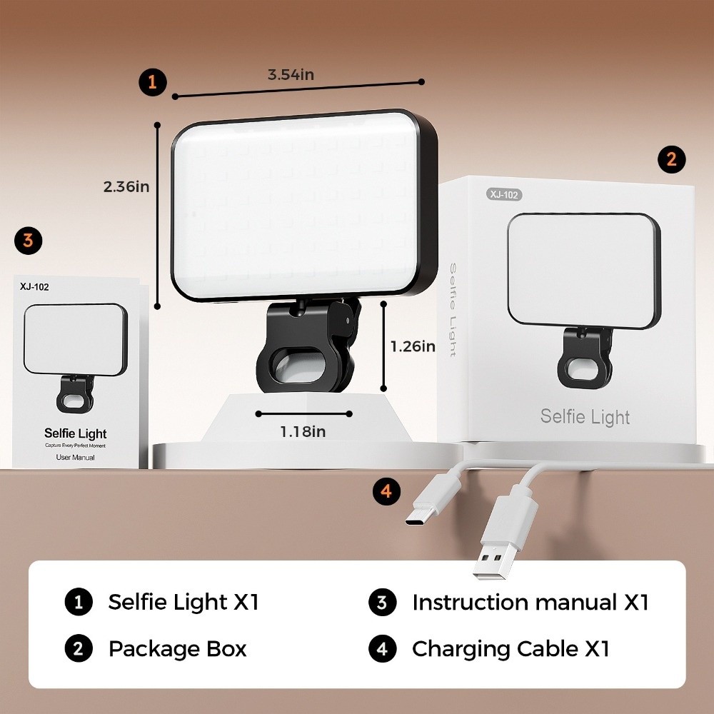 800/1000mAh LED Selfie Light U - Photography Lighting Flash recensie en prijs