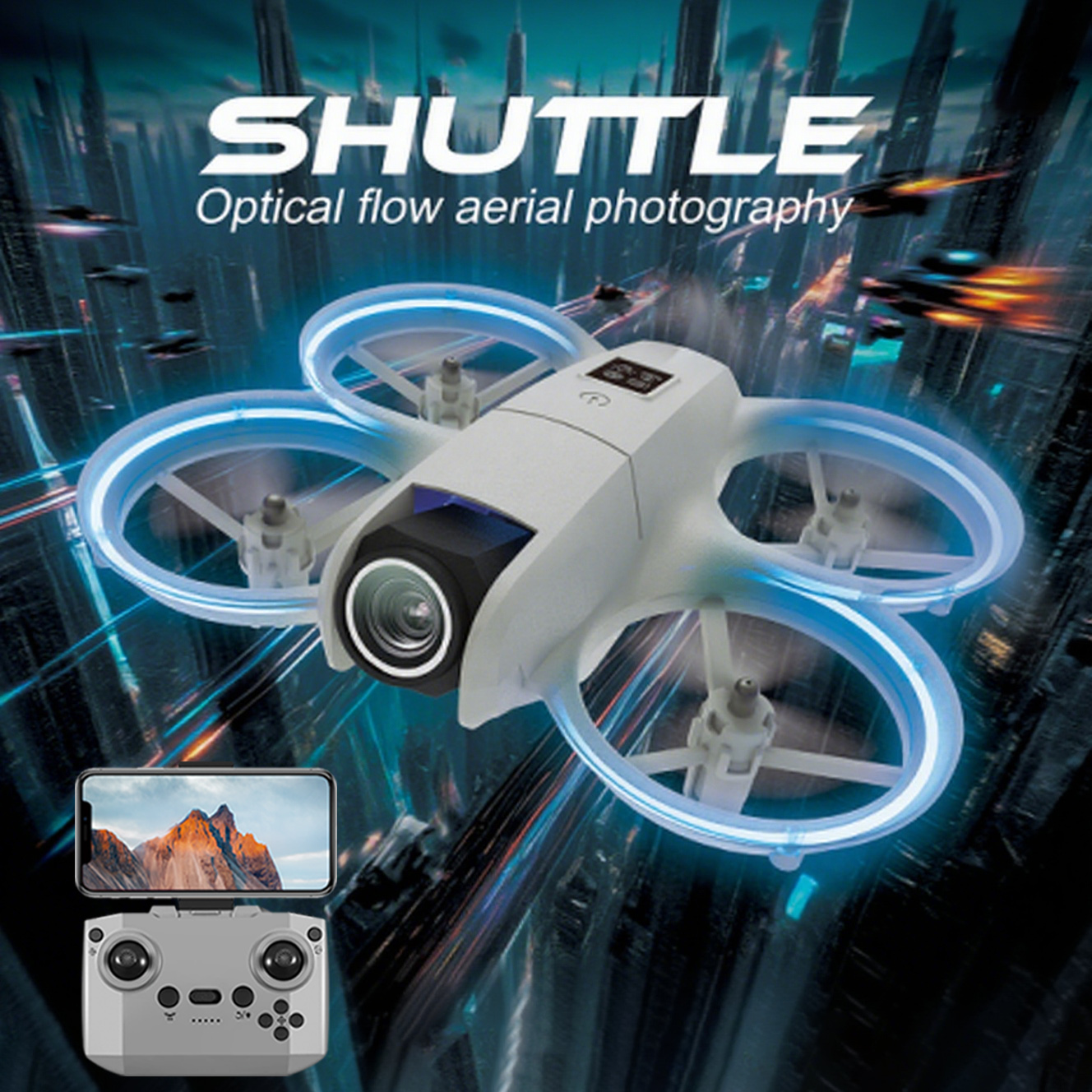 NEW 2026 Mini Foldable Drone W - Photography Lighting Position recensie en prijs